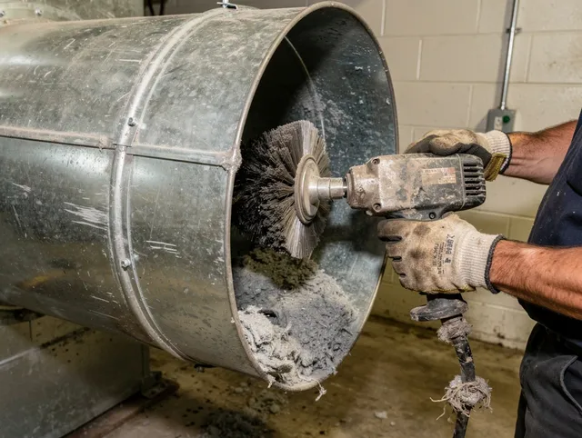 Industrial-grade dryer vent cleaning by Northbridge Dryer Vent Cleaning in Northbridge